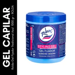 GENERICO - Rolda Gel Fijador Tradicional Azul 1000 gr - ROLDA