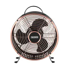 THOMAS - Ventilador Retro TH08NM Bronce de 8" con 2 Velocidades