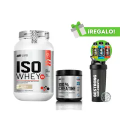 UNIVERSE NUTRITION - PROTEÍNA ISO WHEY 1KG VAINILLA + CREATINA UN 150G + SHAKER + 3 XB