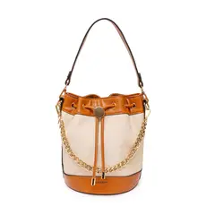 VIALE - Cartera Briganti Satchel BRI-CM2606 HuesoNatural