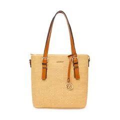 VIALE - Cartera Briganti Satchel BRI-CM2607 RafiaNatural