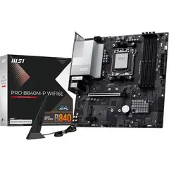 MSI - Motherboard PRO B840M-P WIFI6E Chipset AMD B840 Socket AMD AM5 mATX