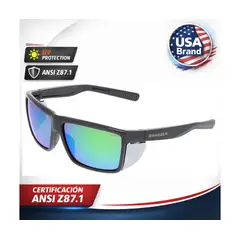 GENERICO - Lentes de seguridad deportivo MCR SR2 VERDE ANSI Z87 FILTRO UV USA BRAND