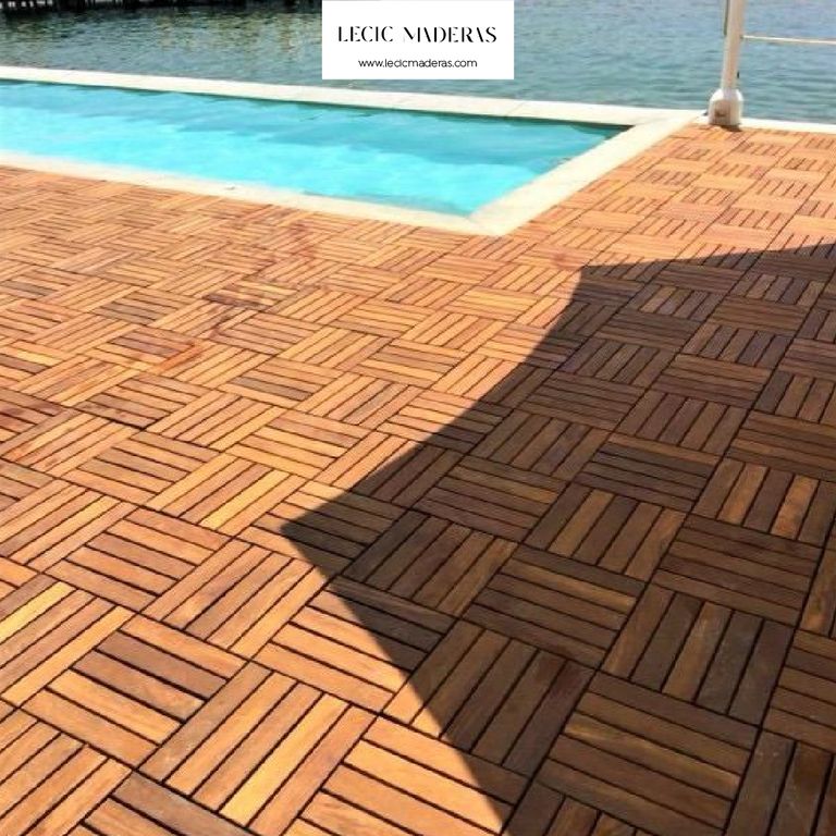 BALDOSAS DE DECK MADERA SOLIDA SHIHUAHUACO DE 5 LISTONES CON ACABADO POR CAJA DE 9 UNIDADES (0.81m2)