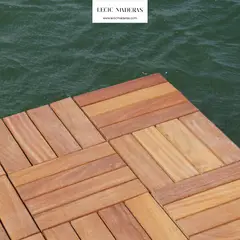 GENERICO - BALDOSAS DE DECK MADERA SOLIDA SHIHUAHUACO CON ACABADO POR CAJA 081m2