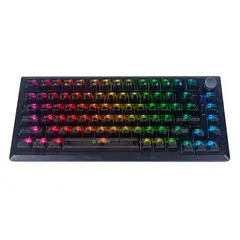 HALION - TECLADO MECANICO TRANSPARENTE SWITCH AZUL HA-K751 GASKET RGB