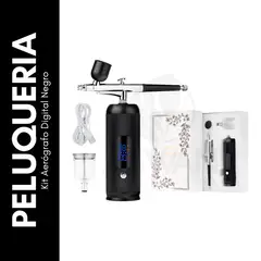 GENERICO - Kit Aerógrafo Digital Negro