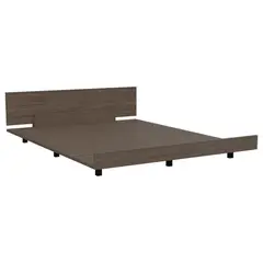 FMFURNITURE - Base Cama 2 Plazas Café Claro 51x160x212 Cm