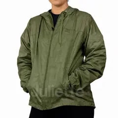 GENERICO - CORTAVIENTO IMPERMEABLE PARA LA LLUVIA CON CAPUCHA