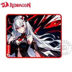 REDRAGON - Mouse Pad AK S P047 Negro Rojo 33x26 cm Gaming Oficina