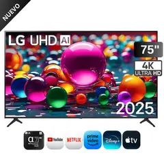 LG - Televisor 75" UHD 4K ThinQ AI 75UA8000PSA 2025