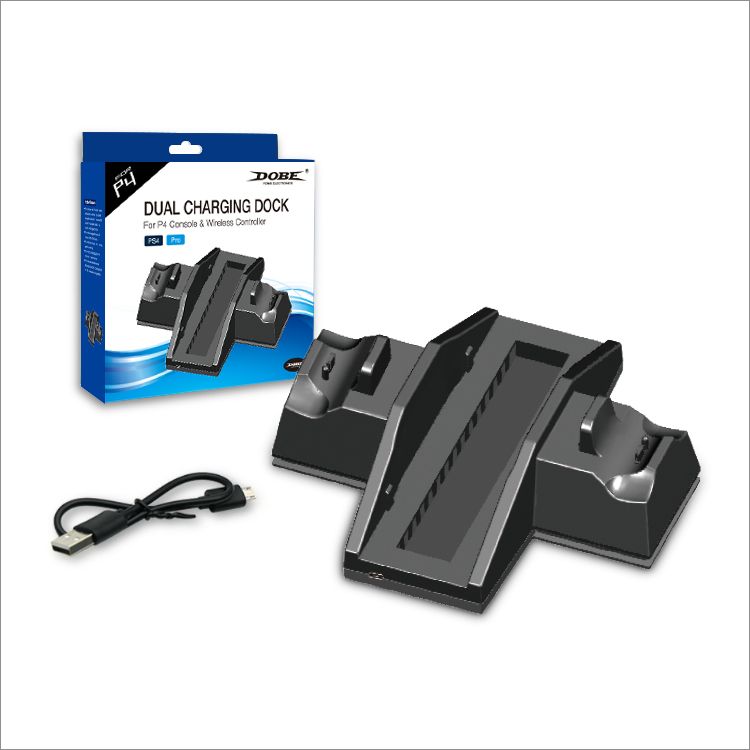 Soporte Base Vertical Cooler Y Cargador De Mandos PS4 Pro