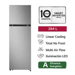 LG - Refrigeradora 264 LT No frost VT26BPY Plata
