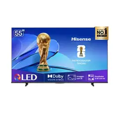 HISENSE - Televisor 55" QLED Año 2025 UHD 4K Smart TV 55Q6QV