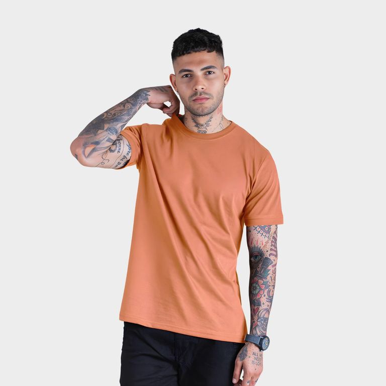 Polo Básico Hombre Cuello Redondo 100% Algodón Regular Fit