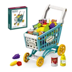 GENERICO - Carrito de Compras Supermercado con Accesorios para Niños