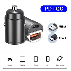 GENERICO - Mini Cargador De Auto Super Carga Rápida Entrada C Universal