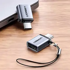 UGREEN - ADAPTADOR CON SUJETADOR TIPO C A USB 3.0 - GRIS - PN INTERNAL US270 (50283)