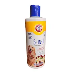 GENERICO - SHAMPOO ACONDICIONADOR 5 EN 1 PARA MASCOTAS VAINILLA SÁNDALO PIEL SUAVE DESODORIZANTE AVENA - 473ML