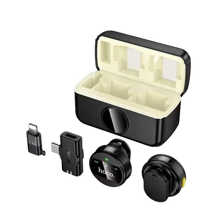 Micrófono inalámbrico dual L22 - Magnético - solapa - iPhone y Android - Reducción de ruido -