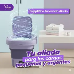 OEM - Mini lavadora de ropa portátil compacto plegable