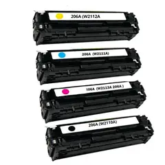 GENERICO - TONER COMPATIBLE HP 206A PACK COMPLETO CYMBK