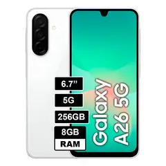 SAMSUNG - A26 5G 256GB - 8GB RAM Blanco