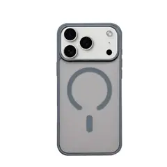 SPACE - Case magsafe soft matte para iphone 17 pro max color gris titanio
