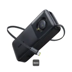 BASEUS - Power Bank Free2Pull 20000mAh 65W Cable Retractil
