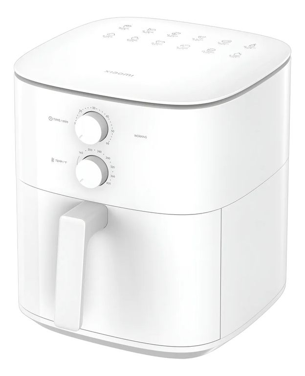 Freidora Aire Capacidad 6L Cocción Completa Metal Fácil Uso Blanco