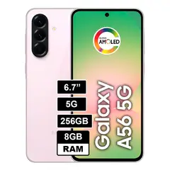 SAMSUNG - Smartphone Galaxy A56 5G 256GB 8GB RAM Awesome Pink