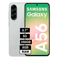 SAMSUNG - Smartphone Galaxy A56 5G 256GB 8GB RAM Awesome Lightgray