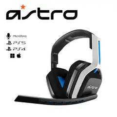 LOGITECH - Audífono con micrófono Astro A20 Wireless PS45PCMac WhiteBlue 939-001876