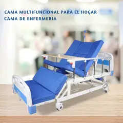 OEM - Cama Clinica Manual Multifuncional 4 posiciones con inodoro Importada Completa