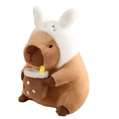 GENERICO - Peluche Capibara Conejo Bubble Tea Antialérgico 30cm