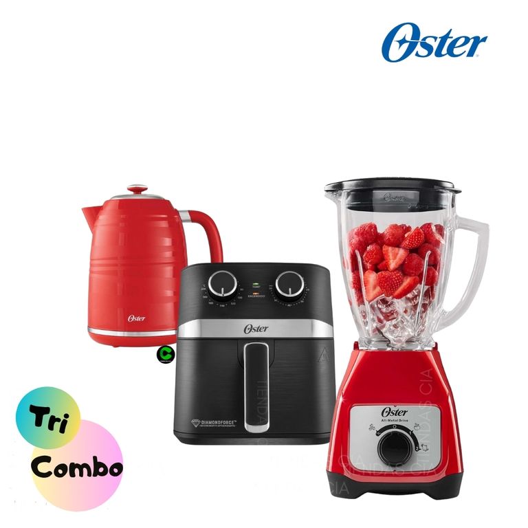 Combo Licuadora BLSTKAGRRD + Freidora 4L y Hervidor
