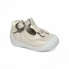 GENERICO - Zapato pibe Lazo gateador Hueso trapecio para niña bebé