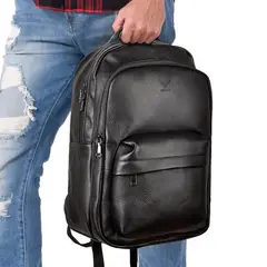 ARMUZ - MOCHILA DE CUERO VACUNO -POLARIS- MH656 PARA LAPTOP