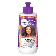 SALON LINE - Crema para peinar SOS Cachos Super Óleos Nutritivos 300ml