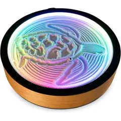 GENERICO - Oasis Mini Arte de Arena Cinético LED RGB Mesa Anti Estrés