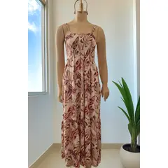 GENERICO - VESTIDO FLOREADO LARGO PARA MUJER