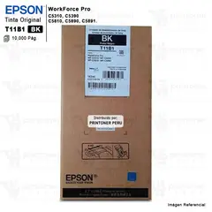 EPSON - Tinta T11B Negro T11B1 WF- C5310 C5810 C5890 Bolsa de 143ml