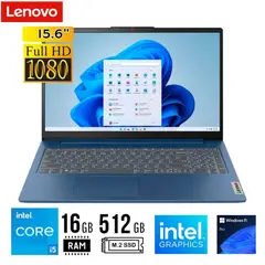 LENOVO - Notebook IdeaPad Slim 3 Intel Core i5-12450H 16GB RAM 512GB SSD 15.6" FHD