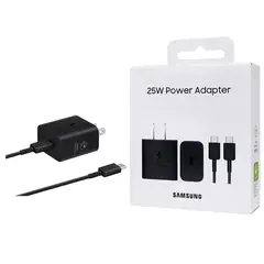 SAMSUNG - Cargador 25W Con Cable GAN para A07 Negro
