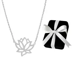 GENERICO - Collar Flor De Loto Regalo Mamá Novia Plata 925