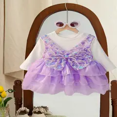 GENERICO - VESTIDO DE NIÑA BEBE DE SIRENA