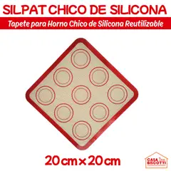 GENERICO - Silpack para Horno Chico 20x20cm Silpat Bandeja Silicona Reutilizable