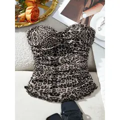 GENERICO - TOP LOLITAS ANIMAL PRINT LEOPARDO