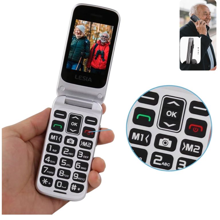Celular F1 Tapa 4g Boton sos Teclas grandes