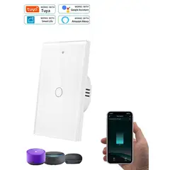 GENERICO - Interruptor Smart Wifi Simple sin Neutro - Blanco